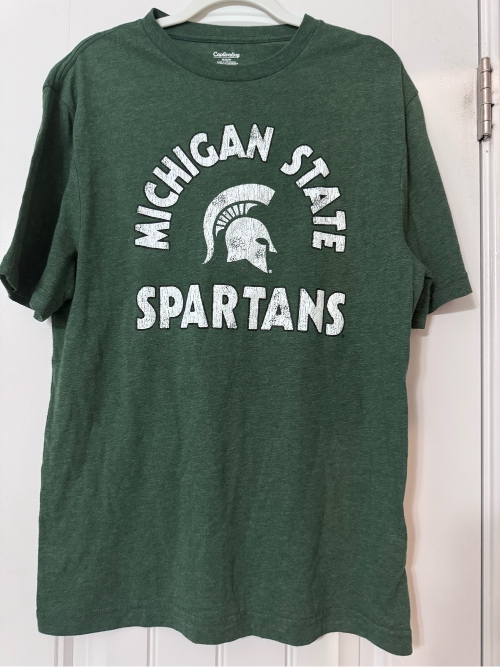 Michigan State Spartans Green Graphic Tee